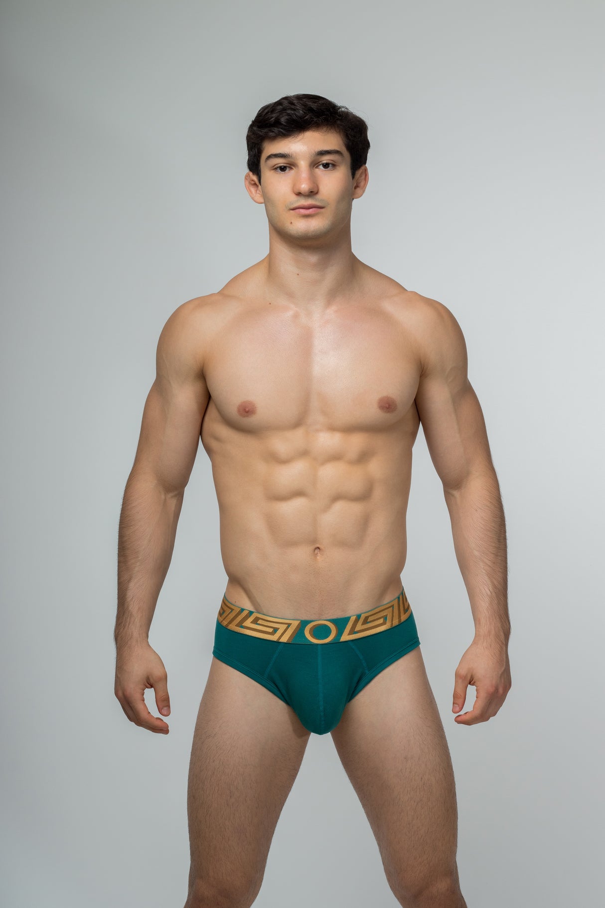 O MY GOD Padded Brief Green