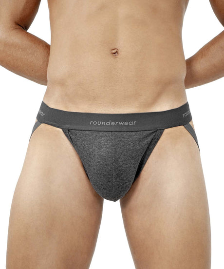 Essentials Cotton Jockstrap Heather-Charcoal