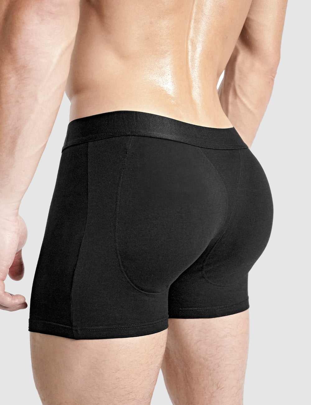 Basic Padded Boxer Brief Black