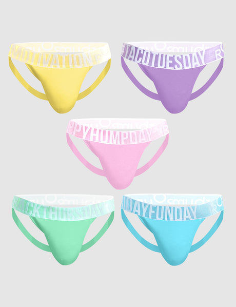 SWEET DAYS Jockstrap 5-Pack Multicolor Sweet
