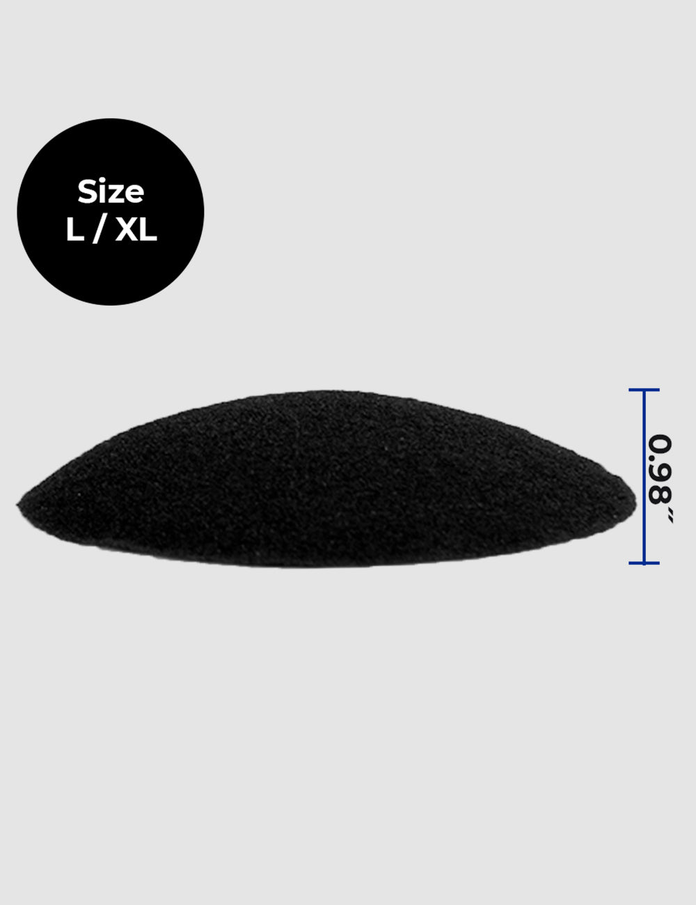 Extra Thick Padded Boxer Brief Replacement Pads Black L-XL