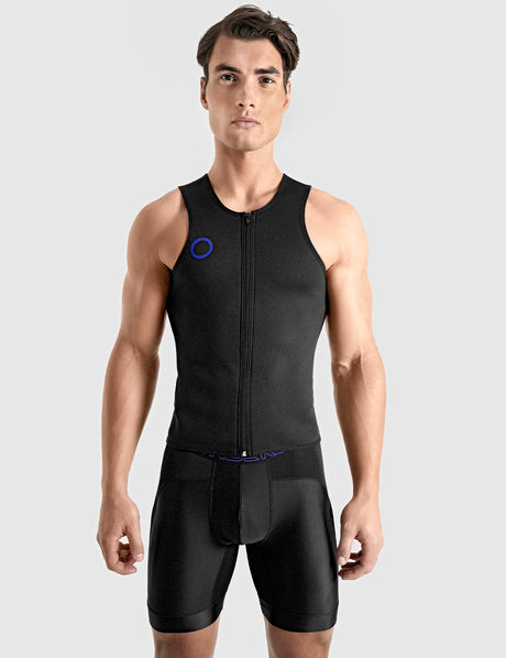WORKOUT Compression Sweat Vest Black