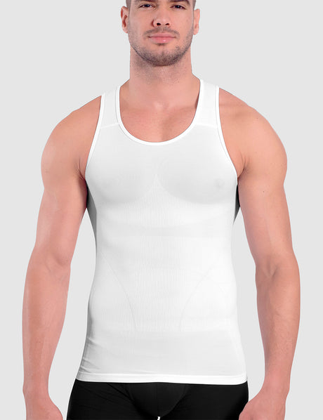 LIGHT Compression Tank Top White