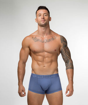 Basic Padded Boxer Trunk Blue Ice