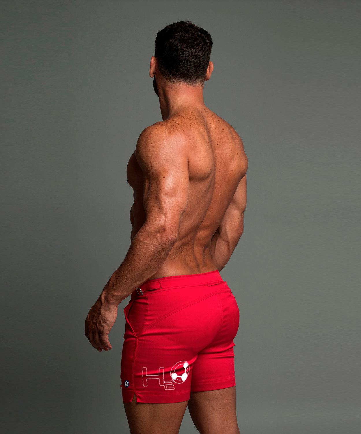H2O Padded Swim Short Red