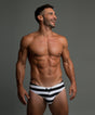 H2O Padded + Package Swim Brief Black & White