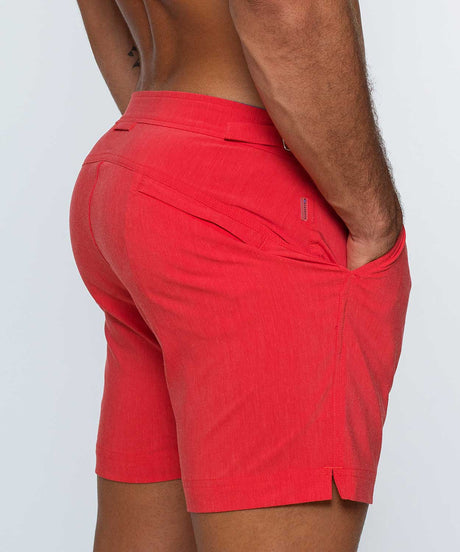 H2O Classic Padded Swim Short Red