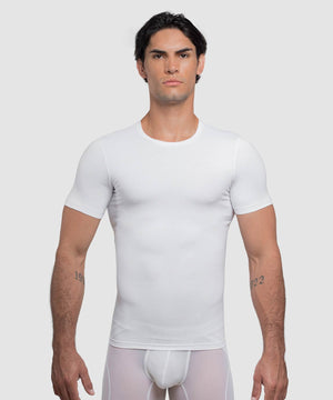Cotton Compression Crew Neck T-Shirt