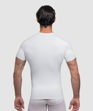 Cotton Compression Crew Neck T-Shirt