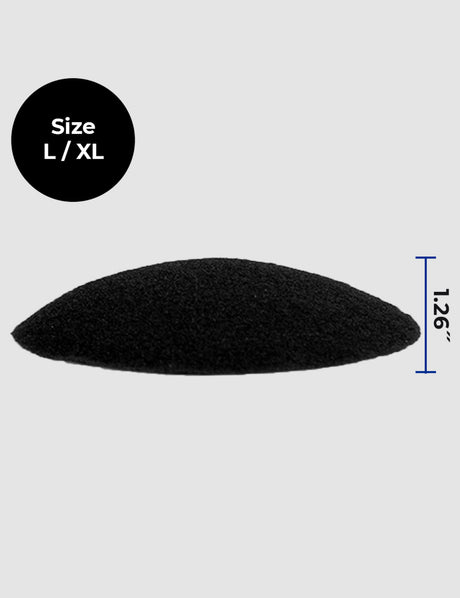 Extra Thick Padded Boxer Trunk Replacement Pads Black L-XL