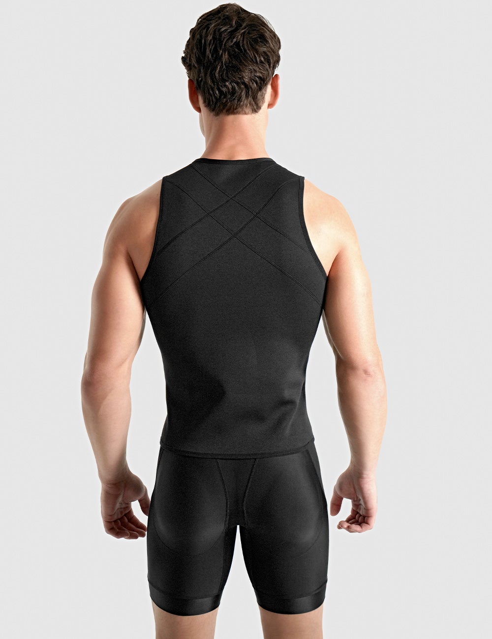 Men Training Vest Weight Loss Hot Polymer Compression Sweat