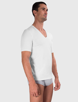 Slim Fit Cotton Compression V-Neck Undershirt