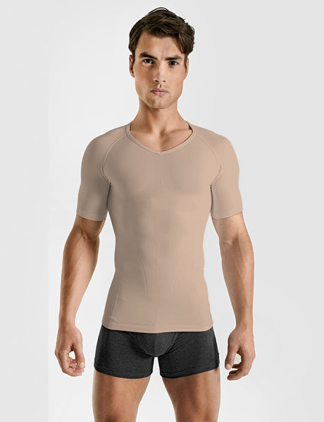 Seamless Compression T-Shirt Nude XL